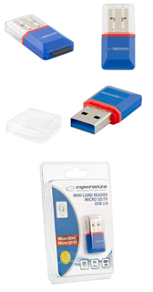 Кардридер ESPERANZA microSD SDHC USB2.0