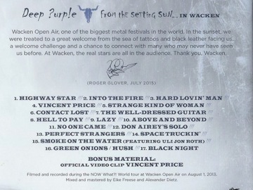 * Deep Purple ИЗ ЗАХОДЯЩЕГО СОЛНЦА В ВАКЕНЕ, DVD