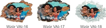 3D наклейки MOANA VAIANA на стену 160x110см на выбор