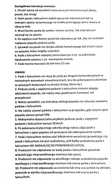 ŁAŃCUCH ŁAŃCUCHY ŚNIEGOWE NA KOŁA OPASKI PL HIT