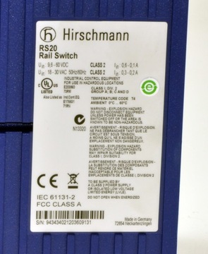 Промышленный Ethernet-маршрутизатор Rail Switch RS20