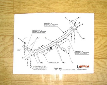 Фаркоп Toyota COROLLA E12 Estate 2002-2007 + 7-контактный жгут