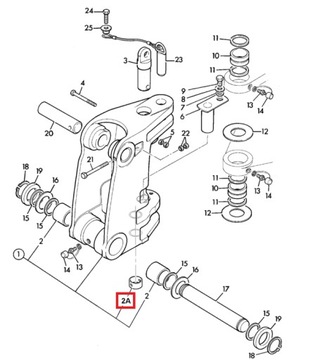 ВТУЛКА ПОВОРОТНОГО ШТИФТА задней бабки JCB 831/10229