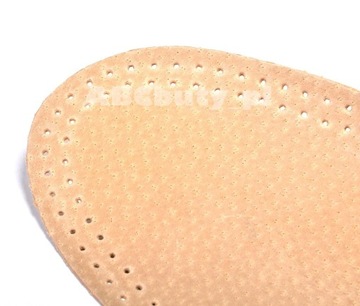 G10-73 BEŻOWE ZASTĘPCZE CIENKIE 1 mm SKÓRZANE WKŁADKI DO BUTÓW WYŚCIÓŁKI 38