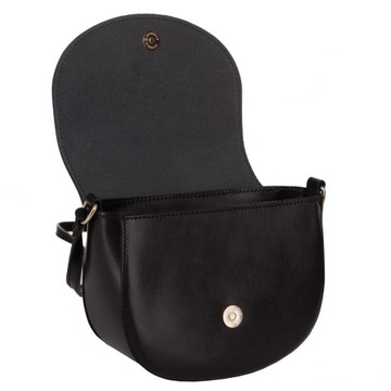 ЧЕРНАЯ КОЖАНАЯ ИТАЛЬЯНСКАЯ СУМКА С КЛАПАНОМ VERA PELLE LEATHER