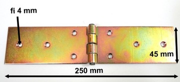 ПЕТЛЯ ДЛЯ СТРОИТЕЛЬНОЙ КОРОБКИ ОЦИНКОВАННАЯ 45x250