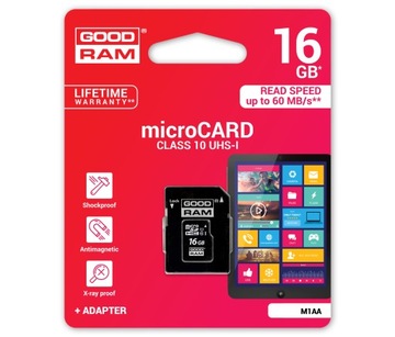 GOODRAM karta pamięci microSD 16GB CL10