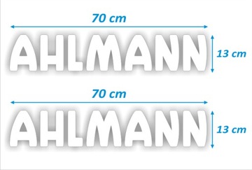 НАКЛЕЙКИ НАКЛЕЙКА - AHLMANN - 2 шт. - БЕЛЫЙ