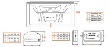 HERTZ DSK 165.3 2-ПОЛОСНЫЕ АВТОМОБИЛЬНЫЕ ДИНАМИКИ