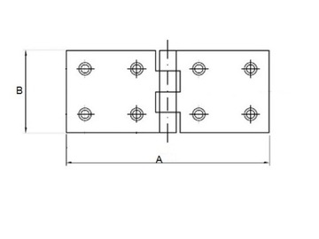 ПЕТЛЯ ДЛЯ СТРОИТЕЛЬНОЙ КОРОБКИ ОЦИНКОВАННАЯ 50 x 300