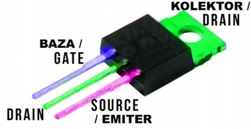 STF 13NM60N N-MOSFET 650 В/11 А сильный NPN-транзистор