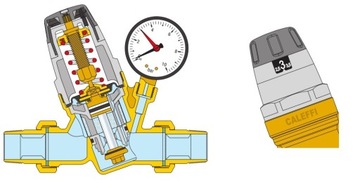 CALEFFI Редуктор давления воды 1