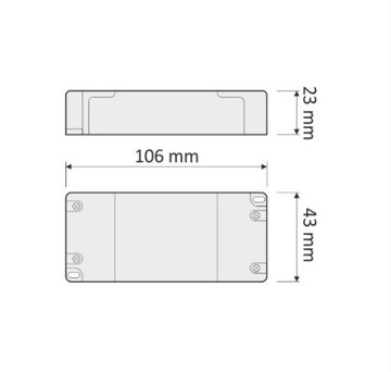 Светодиодный трансформаторный блок питания 7Вт Design Light 12В