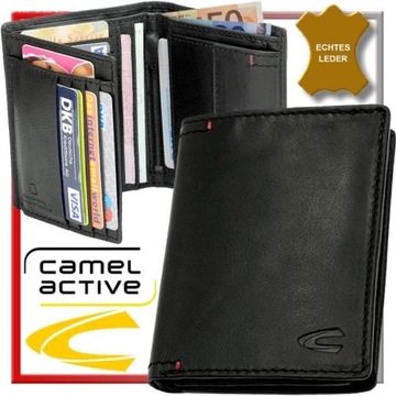 Мужской кожаный кошелек Camel Active 181-704 черный