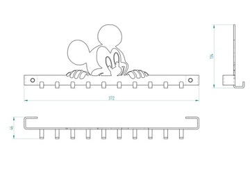 decolicious_pl, Настенная вешалка МИККИ