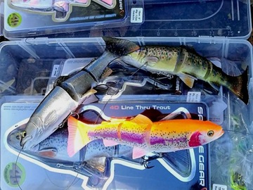 SAVAGE GEAR 4D LINE-THRU TROUT 20 см / 93 г / нержавеющая сталь