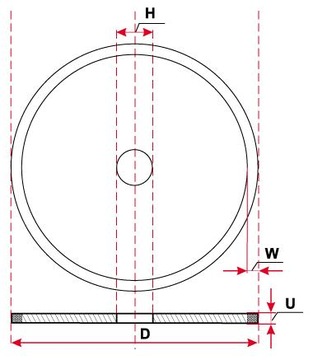 PROF. TARCZA DIAMENTOWA 180 x 25.4x1.6 RAPID LASER