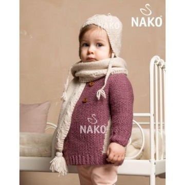 Пряжа NAKO NAKOLEN шерстяная 100г 217 черный