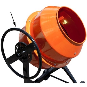 BETONIARKA 120 L 230V ŻELIWO + RĘKAWICE 650 W -