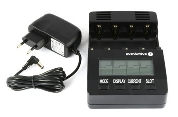 Ładowarka everActive NC-3000 AA/AAA, R14, R20 z funkcją rozładowania
