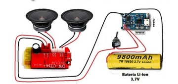 Усилитель мощности Bluetooth USB FV 2x3 Вт