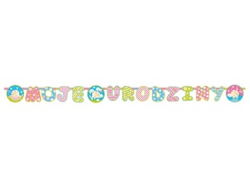 Баннер на день рождения PASTEL My Birthday 186см GRL