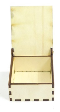 КОРОБКА КОРОБКА КОРОБКА ФАНЕРА 6x6x3см YD6