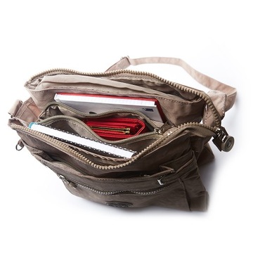 Легкая женская сумка из ткани Grey Bag Street.