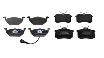 Комплект набір 8x гальмівні колодки перед + зад audi a2 фото №1