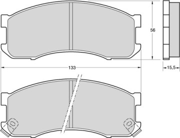 тормозные колодки mazda 626/Clef/Lantis/MPV