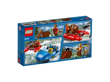 Lego city 60176 escape river police poscig motor boat ponton skunk, фото