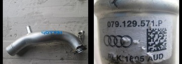 Патрубком патрубка audi a8 4h0 4. 0tfsi 079129571p, фото