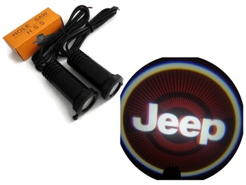 Welcoming light logo jeep laser 3d effect 7w, фото