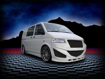Vw t5* бампер передний+ накладка* dj-тюнинг*, фото