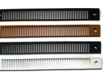Okap flat under curtain to ventilation grille, фото