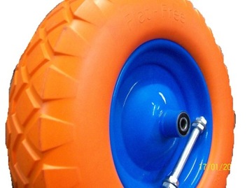 Wheel to wheelbarrows geko g71024 4. 00-8 orange, фото