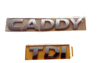 Emblem logo inscription vw caddy tdi original, фото