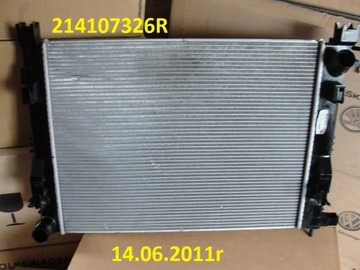 Water radiator 214107326r clio 4 captur lodgy, фото