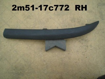 Ford focus hatchback overlay on bumper right rear overlay, фото