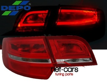Rear lights audi a3 8p 08 - 2012 restyling neon led backlight sportback cb, фото