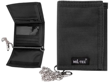 Wallet militarny sport strong miles-tec blocking velcro з in a chain black, фото