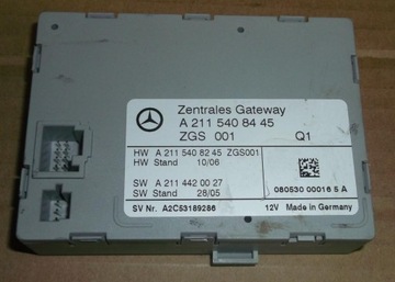 Mercedes w211 fl control unit block lock a2115408445, фото