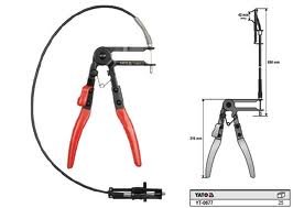 Pliers to clamp clamps з rope yato yt-0677, фото