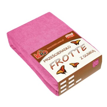 Sheet terry cloth with elastic band 160x200 amaranth 02 caro, фото