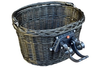 Basket bicycle basket (bracket) on a bicycle front click wenge, фото