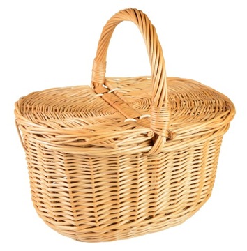Basket (bracket) on picnic wicker picnic basket size. m, фото