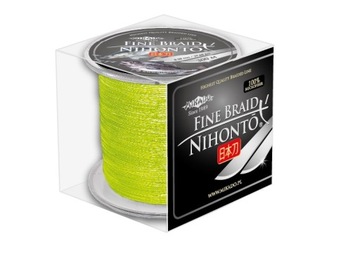 Mikado nihonto fine braid 0, 16mm 300m fluo yellow, фото