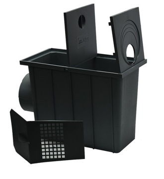 Scraper lateral to gutters audit compartment 110mm gray, фото