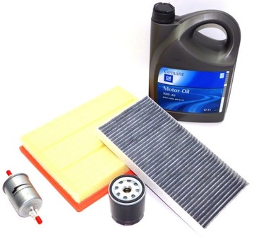 Oil gm 10w40 5l+ filters opel astra 2 g 1.4 1.6, фото