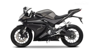 Yamaha yzf r125 наклейки наклейка комплект 2014-15 сірий матовий, фото